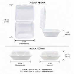 Bandeja de Isopor H102/CH132/HF102 com 10 unid. Branca Bandeja de Isopor H102/CH132/HF102 com 10 unid. Branca