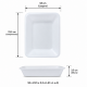 Bandeja de Isopor Funda B3F/CFL003 com 10 unid. Branca