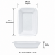 Bandeja de Isopor Funda B2F/CFL002 com 10 unid. Branca
