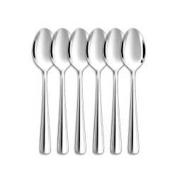 Colher Sobremesa Inox com 6 unidades Elegance Le Bianco Colher Sobremesa Inox com 6 unidades Elegance Le Bianco