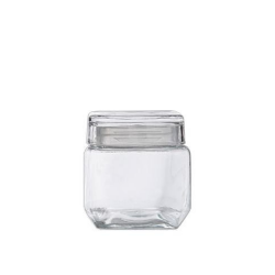 Pote de Vidro Quadrado 880ml Style Le Bianco