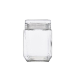 Pote de Vidro Quadrado 1800ml Style Le Bianco