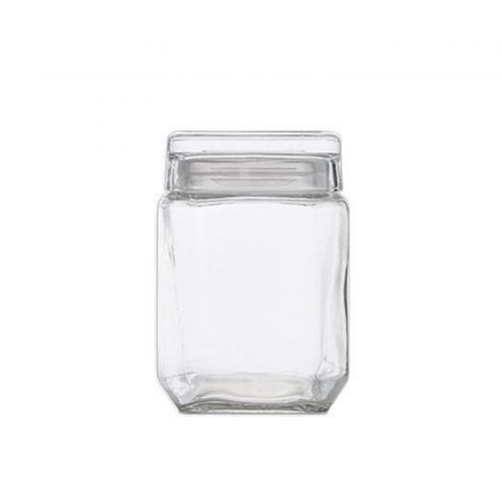 Pote de Vidro Quadrado 1800ml Style Le Bianco Pote de Vidro Quadrado 1800ml Style Le Bianco