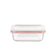Pote de Vidro Hermético Retangular 640ml Le Bianco