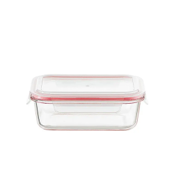 Pote de Vidro Hermético Retangular 1040ml Le Bianco