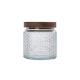 Pote de Vidro Redondo com Tampa Acácia Rústico 750ml Le Bianco Pote de Vidro Redondo com Tampa Acácia Rústico 750ml Le Bianco