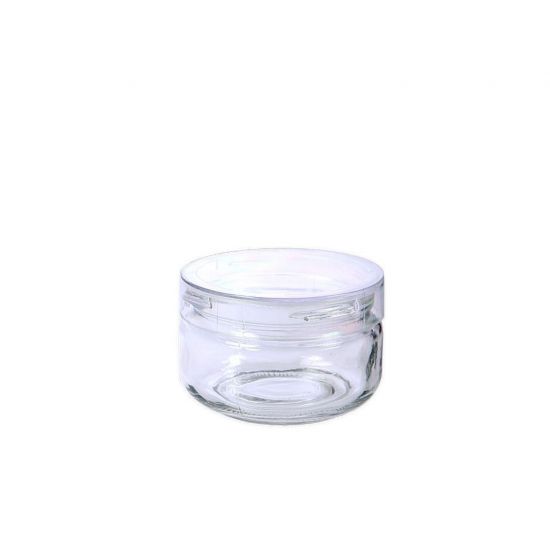 Pote de Vidro Redondo com Tampa Plástica 210ml Magnific Le Bianco Pote de Vidro Redondo com Tampa Plástica 210ml Magnific Le Bianco