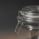 Pote de Vidro com Trava Quadrado 460ml Sofistic Le Bianco