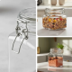 Pote de Vidro com Trava Quadrado 1100ml Sofistic Le Bianco Pote de Vidro com Trava Quadrado 1100ml Sofistic Le Bianco