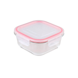 Pote de Vidro Hermético Quadrado 800ml Le Bianco