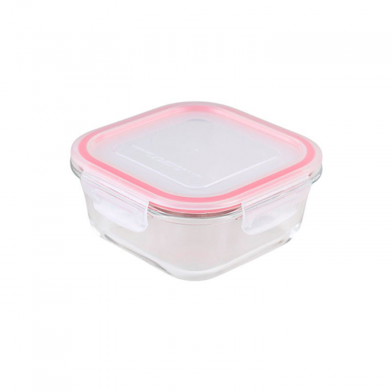 Pote de Vidro Hermético Quadrado 800ml Le Bianco