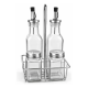 Galheteiro de Vidro 4 pcs com Suporte Gourmet Le Bianco Galheteiro de Vidro 4 pcs com Suporte Gourmet Le Bianco