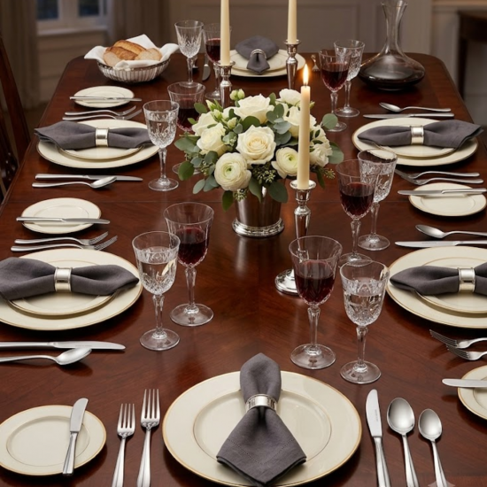Faca Mesa Inox com 6 unidades Elegance Le Bianco