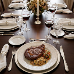 Faca Mesa Inox com 6 unidades Gourmet Le Bianco Faca Mesa Inox com 6 unidades Gourmet Le Bianco