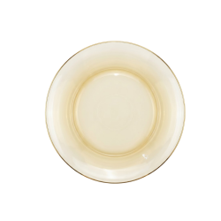 Prato de Vidro Fundo Le Bianco 19,5cm Ambar