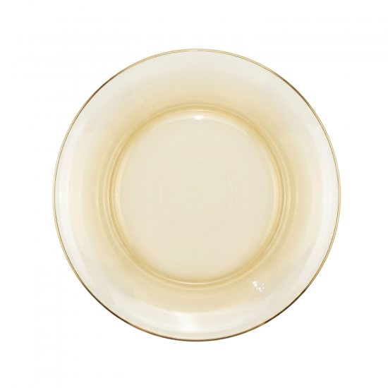 Prato de Vidro Fundo Le Bianco 23cm Ambar Prato de Vidro Fundo Le Bianco 23cm Ambar