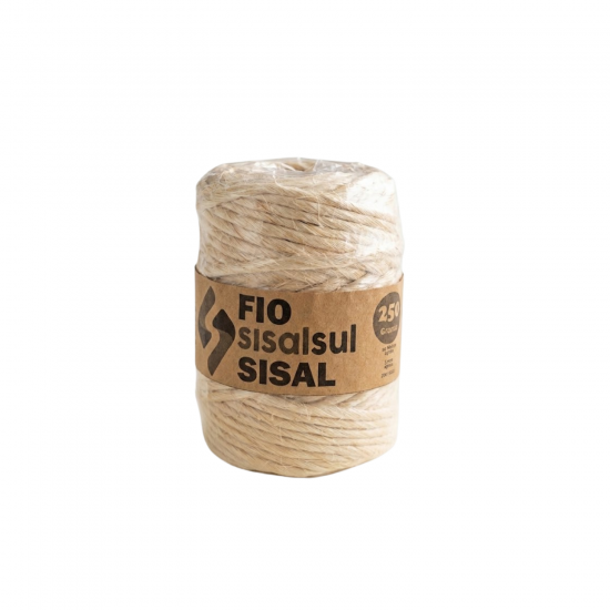Corda de Sisal 250g Aproximadamente 3mm Le Bianco Corda de Sisal 250g Aproximadamente 3mm Le Bianco