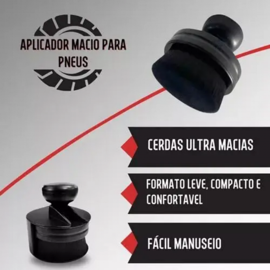 Pincel Aplicador de Pretinho para Pneu Js Pincel Aplicador de Pretinho para Pneu Js