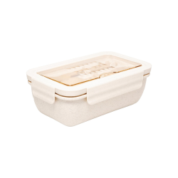 Pote para Marmita Hermética com Talhares 1,1L Lyor Off White Pote para Marmita Hermética com Talhares 1,1L Lyor Off White