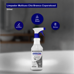 Limpador Multiuso com Álcool Coperalcool 500mL Chá Branco Limpador Multiuso com Álcool Coperalcool 500mL Chá Branco