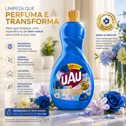 Limpador Perfumado UAU Brisa Frescor 1L Limpador Perfumado UAU Brisa Frescor 1L