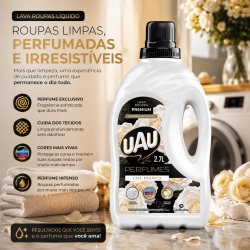 Lava Roupas Líquido UAU 2,7L Chá branco