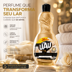 Limpador Perfumado UAU Chá Branco 1L Limpador Perfumado UAU Chá Branco 1L