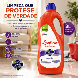 Desinfetante Lysoform Bruto Suave Odor 2L Desinfetante Lysoform Bruto Suave Odor 2L