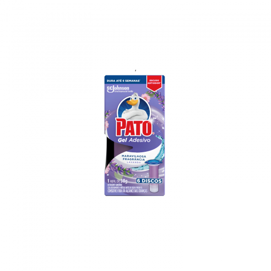 Gel Adesivo Sanitário Pato Lavanda Refil de 38g Gel Adesivo Sanitário Pato Lavanda Refil de 38g