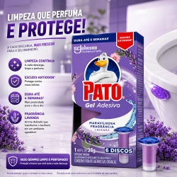 Gel Adesivo Sanitário Pato Lavanda Refil de 38g Gel Adesivo Sanitário Pato Lavanda Refil de 38g