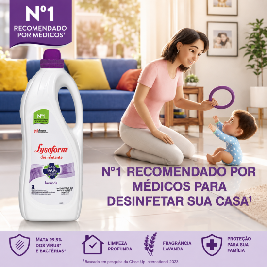Desinfetante Lysoform Bruto Lavanda 2L