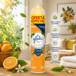 Aromatizador Aerossol Glade 360ml Brisa Cítrica de Verão Aromatizador Aerossol Glade 360ml Brisa Cítrica de Verão