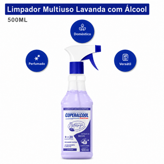 Limpador Multiuso com Álcool Coperalcool 500mL Refúgio da Mente Limpador Multiuso com Álcool Coperalcool 500mL Refúgio da Mente