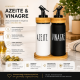 Galheteiro de Vidro com Suporte 3 peças Doha Hauskraft Galheteiro de Vidro com Suporte 3 peças Doha Hauskraft