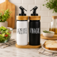 Galheteiro de Vidro com Suporte 3 peças Doha Hauskraft Galheteiro de Vidro com Suporte 3 peças Doha Hauskraft