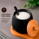 Jogo de Xícaras + Açucareiro Oasis Hauskraft Preto com Suporte Jogo de Xícaras + Açucareiro Oasis Hauskraft Preto com Suporte