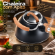 Chaleira de Inox 2L MTA Preta com Cabo Amadeirado Chaleira de Inox 2L MTA Preta com Cabo Amadeirado