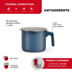 Canecão de Alumínio nº14 Intense Azul Colorstone Canecão de Alumínio nº14 Intense Azul Colorstone