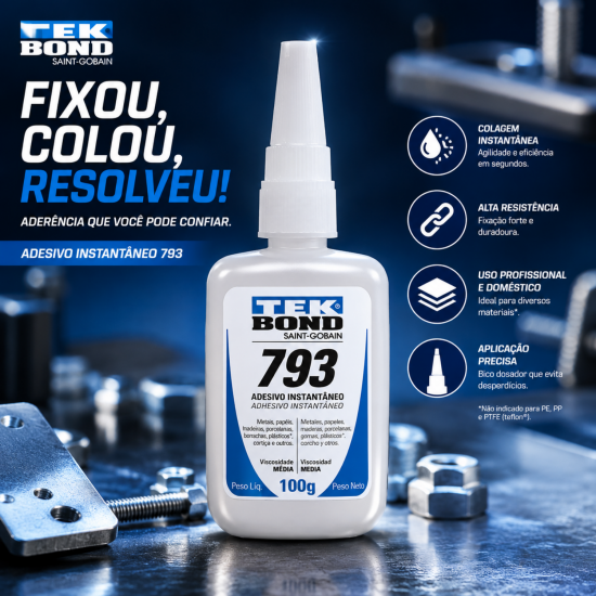 Cola Instantânea TekBond 793 100g