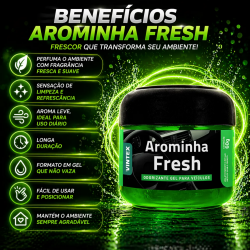 Odorizador Automotivo Gel Vintex Arominha Fresh Odorizador Automotivo Gel Vintex Arominha Fresh