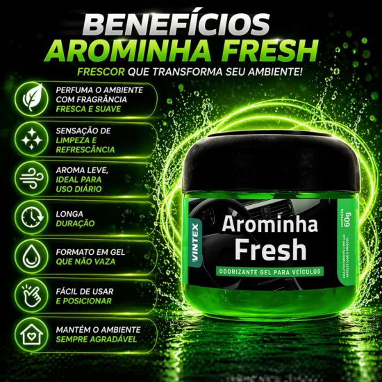 Odorizador Automotivo Gel Vintex Arominha Fresh Odorizador Automotivo Gel Vintex Arominha Fresh