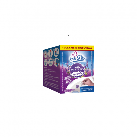 Gel Adesivo Sanitário Novo Frescor Lavanda 7g para 1 Aplicação