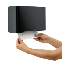 Dispenser Papel Interfolha Nobre Select de Inox Preto Dispenser Papel Interfolha Nobre Select de Inox Preto