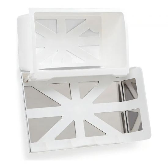 Dispenser Papel Interfolha Nobre Select de Inox Branco Dispenser Papel Interfolha Nobre Select de Inox Branco