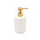 Porta Sabonete Líquido 430mL Cerâmica Granilite Clean Branco Lyor Porta Sabonete Líquido 430mL Cerâmica Granilite Clean Branco Lyor