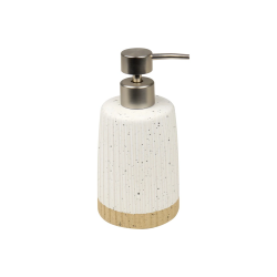 Porta Sabonete Líquido Cerâmica 300mL Kala Ravena Branca Porta Sabonete Líquido Cerâmica 300mL Kala Ravena Branca