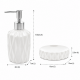 Conjunto Saboneteira 2 Peças Diamond Branco Lyor Conjunto Saboneteira 2 Peças Diamond Branco Lyor