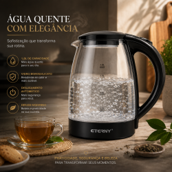 Jarra Elétrica de Vidro Brusque Eterny 1,8L 220V Jarra Elétrica de Vidro Brusque Eterny 1,8L 220V