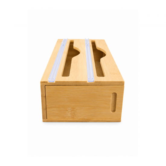 Organizador e Cortador de Rolos Duplo de Bambu Yin's