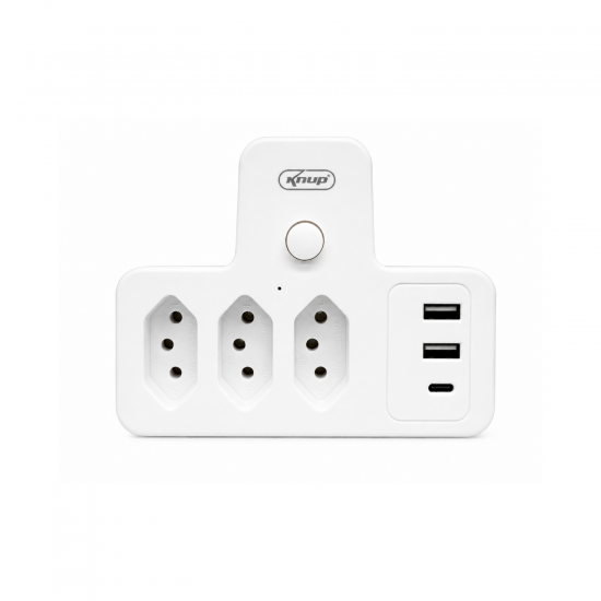 Adaptador de Tomada Benjamin Knup UNT-3013BC Adaptador de Tomada Benjamin Knup UNT-3013BC